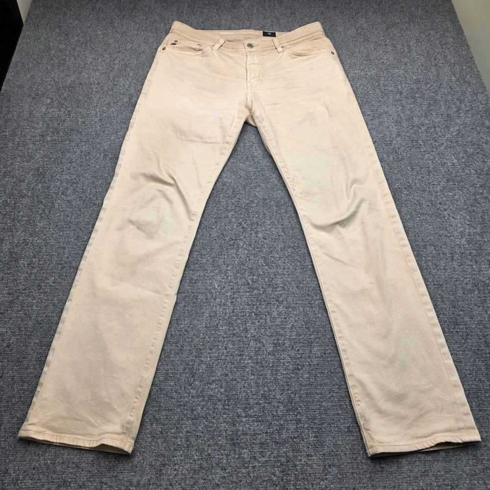 AG Adriano Goldschmied The Graduate Tailored Leg Pants Mens 31x32 Tan Khaki